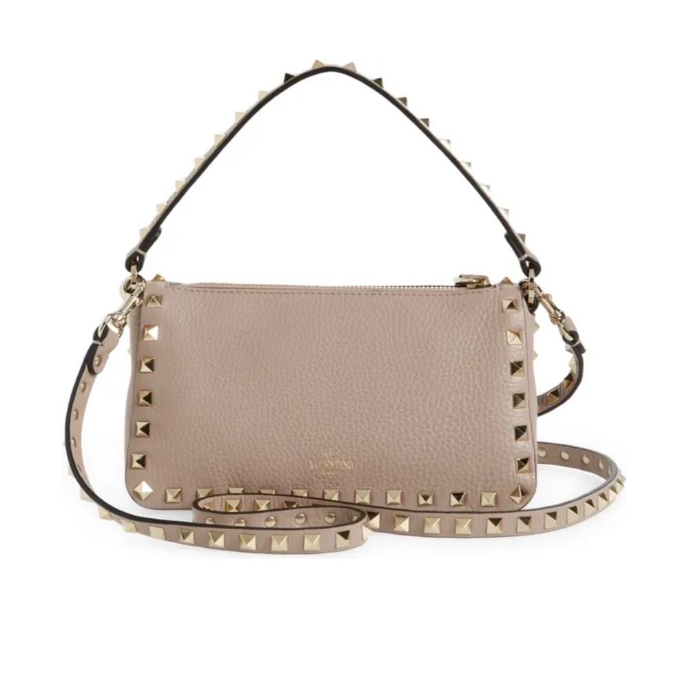 Small Rockstud Leather Shoulder Bag VALENTINO GARAVANI - Picture 12 of 12